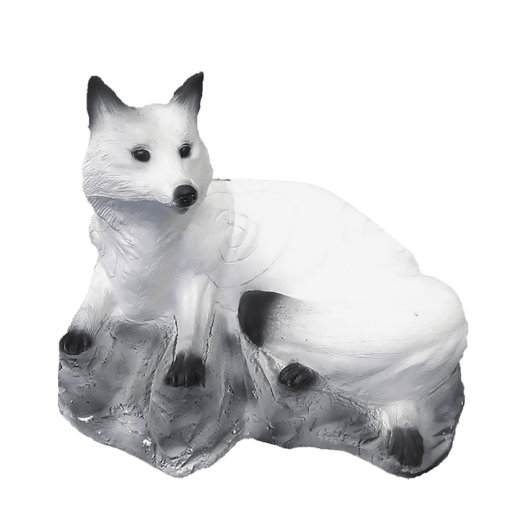 3D-Tier Liegender Fuchs weiß 3D-Tier Liegender Fuchs weiß