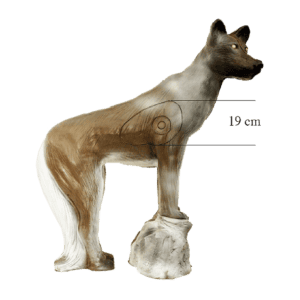 Leitold 3D-Tier Wolf auf Stein