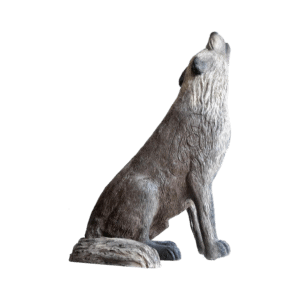 Leitold 3D-Tier Timberwolf sitzend heulend