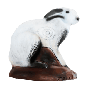 Leitold 3D-Tier Schneehase sitzend